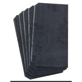 Little Giant® Beehive Foundation | Black Deep Plastic Foundation for Beekeeping | Bee Hive Frame and Wax Foundation | Made in USA | Beekeeping Supplies | 5 Pack