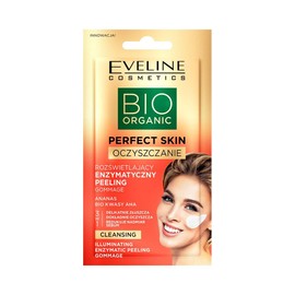 Eveline Cosmetics Perfect Skin Brightening Enzyme Scrub with AHA Acids - 3-in-1 Exfoliation, Smoothing and Moisturiser, 8 ml