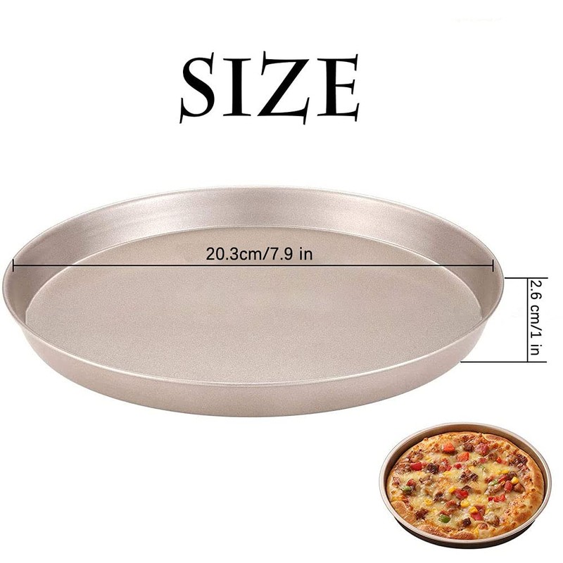 2 Pieces Round Oven Pizza Pan, Non Stick Pizza Baking