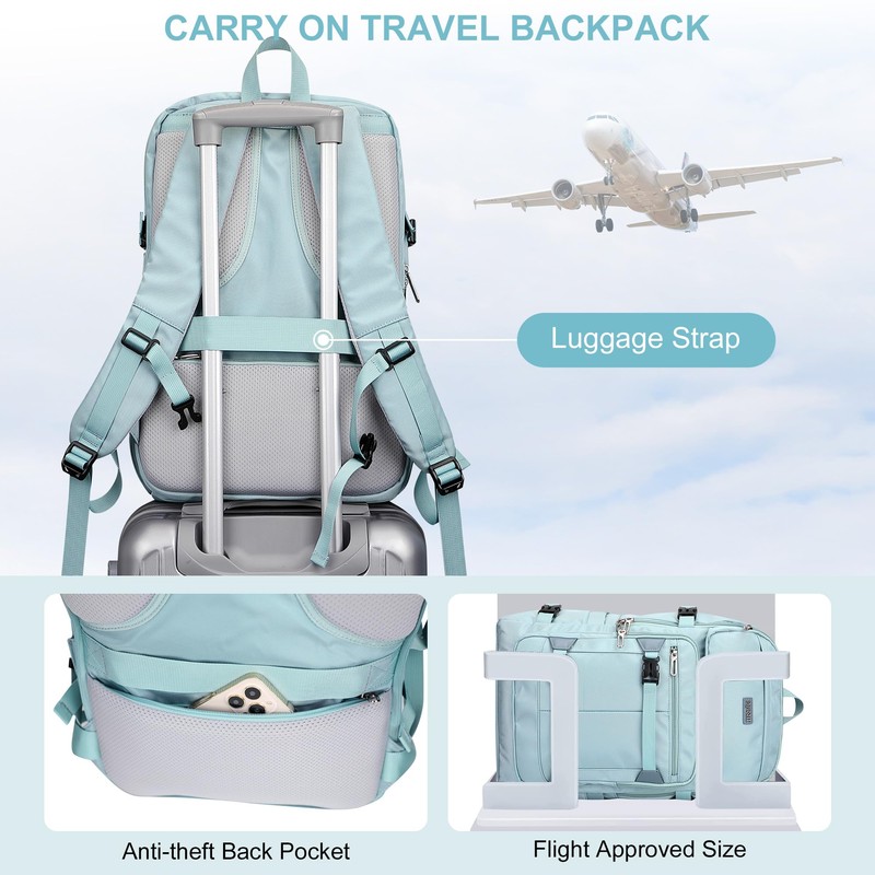 Travel Backpack for Women Flight Aprroved Carry on Bag Large