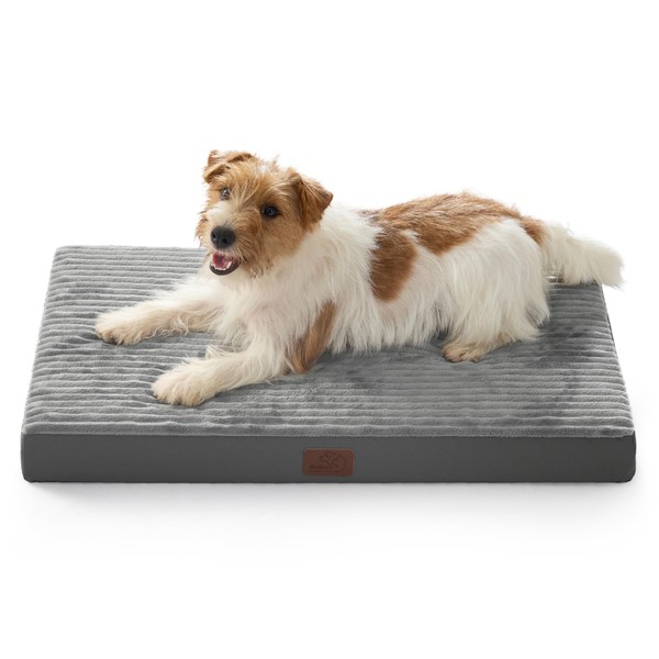 Bedsure Orthopedic Dog Bed Medium - Washable Pet Crate Bed