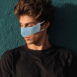 TOVINANNA Nose Warmer Cozy Mask Cover Protection Air Conditioning Cold Nose Dry Mask Nonwoven Fabric Nose Protector Washable for Home Use Blue