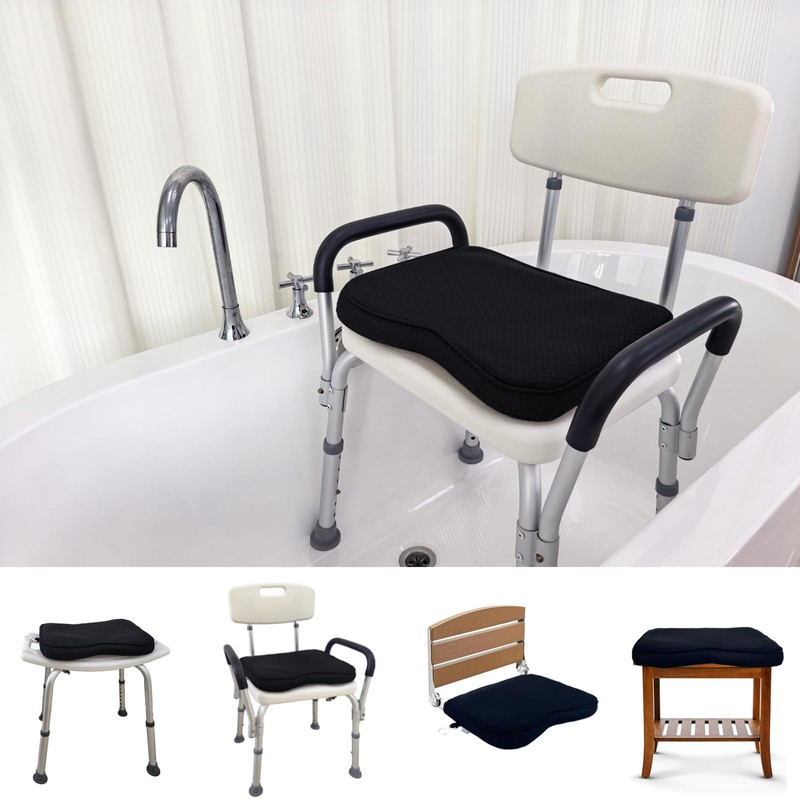 Esme L&H Shower Seat Cushion, Sauna Cushion for Transfer Benches