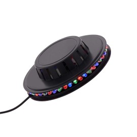 BRILONER - LED Party Light with Music Sensor, Colourful RGB Light, USB Connection, Party, Disco Light, Party Gadgets, LED Light, Party Lighting, Party Decoration Birthday, 12.5 x 3.8 cm, Black
