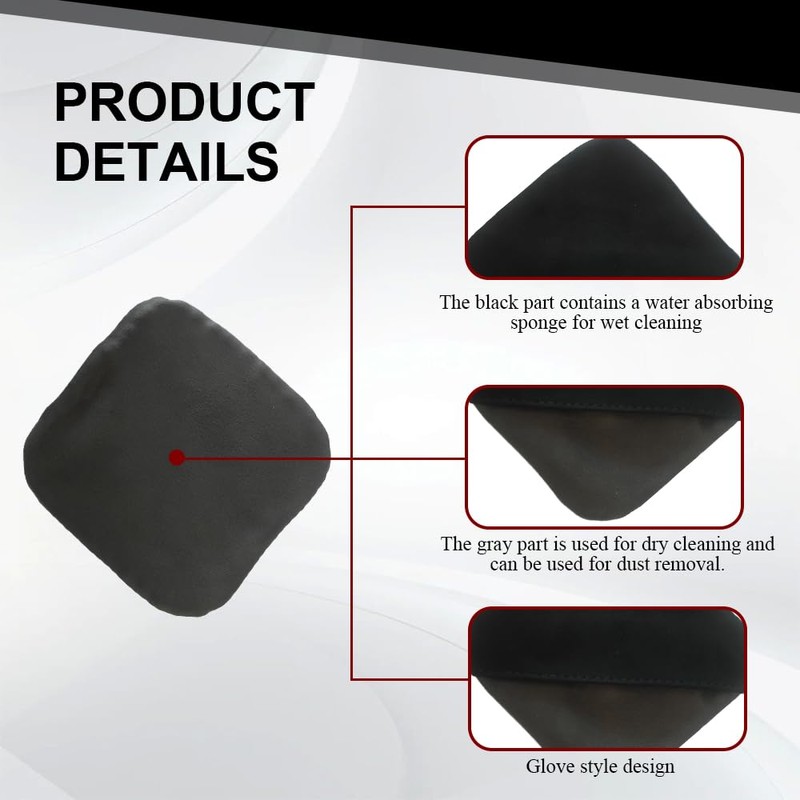 QZTYTY Car Screen Cleaner, Car Cloth Cleaner, Square Microfiber Auto