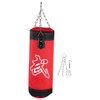 Boxing Training Punch Bag, Canvas Punching Bag Set with Sandbag/Metal