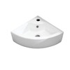 Wall Mounted Corner Bathroom Sink Triangle Bathroom Basin 12.8 x