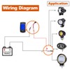 YnGia 7/8 inch Motorcycle Handlebar Switch, Universal Handlebar Toggle Switch