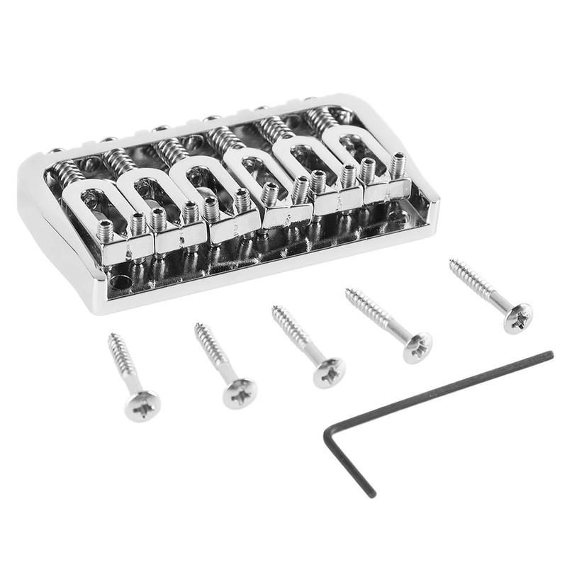 Electric Guitar Fixed Bridge Metal Adjustable Professional Guitar Fixed Bridge