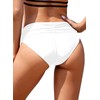 SHEKINI Bañador de Mujer Hipster Bikini Bottoms Cobertura Completa Bañador