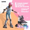2pm Sports Cytia Pink Girls Adjustable Illuminating Inline Skates with
