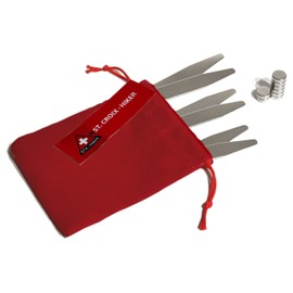 Varillas (ballenas) Acero Inoxidable para Cuellos de Camisas 6pzs y 8 Super Imanes N52