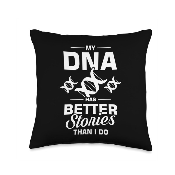 Dna Test Genetic Testing Crispr Microbiology Throw Pillow