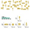 Ambishi 150pcs Happy 30th Anniversary Confetti, 30th Anniversary Party Decoration