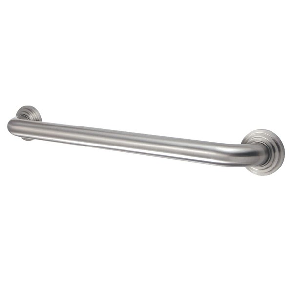 Kingston Brass DR214188 Designer Trimscape Milano 3-Layer Flange 18-Inch Grab Bar with 1.25-Inch Outer Diameter, Brushed Nickel