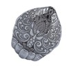 Natural Terahertz Pendant Peacock Pattern Carved Energy Stone Hanging Ornament