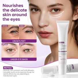 Retinol Eye Cream,Eye Serum for Dark Circles,5% Pro-Xylane Active Anti-Wrinkle Eye Cream,Dark Circles, and Fade Wrinkles, Fine Lines, Puffy eye Skin Care Treatment for Women and Men,0.7Oz