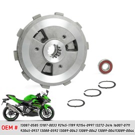Clutch Kit Compatible with Kawasaki Ninja 400 EX400 Z400 ER400 2018-2024 OEM# 13087-0585 13187-0033