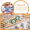 EXCEART Table Stand 1 Piece Wooden Domino Stand Trays Holder