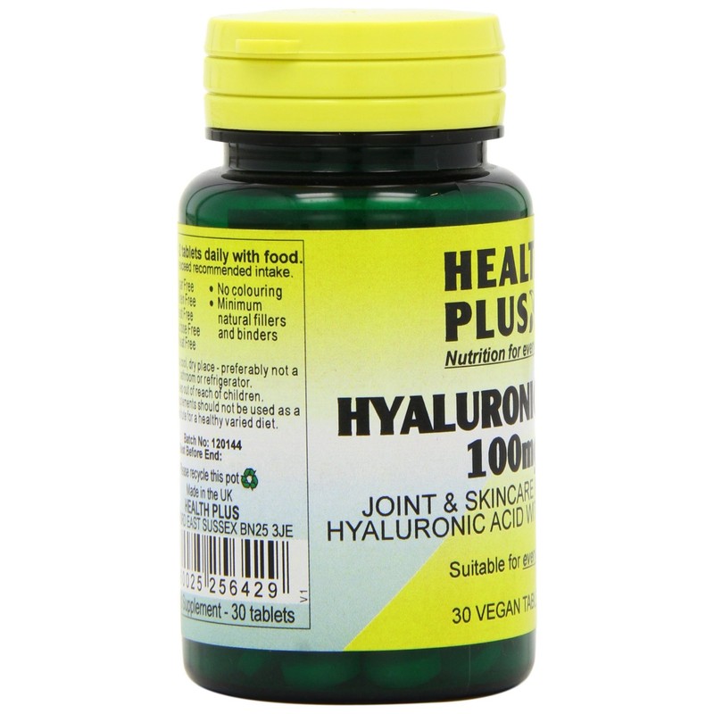 Health Plus Hyaluronic Acid 100mg Joint Health Supplement - 30