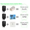 WOODGUILIN Wireless Remote Switch,AC110V/220V/240V 30A Relay, Remote Light Switch with