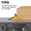 XDENGP 60 Degree Chamfer Router Bit with 9/16 Inch Cutting