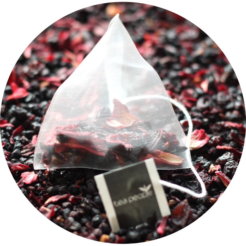 Tea People Organic Very Berry Fruit Tea Pyramids Caddy (Pack