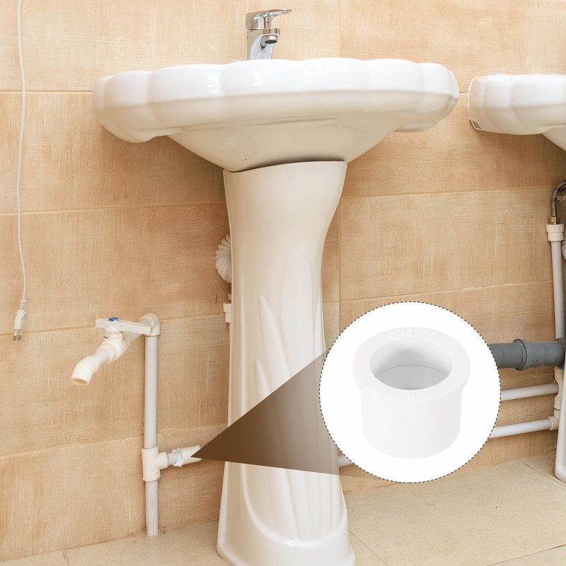 sourcing map 10 Pcs PVC DWV Reducer Bushing 2" x