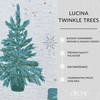 Elrene Home Fashions Lucina Twinkle Trees Holiday/Christmas Sparkle Lurex Fabric