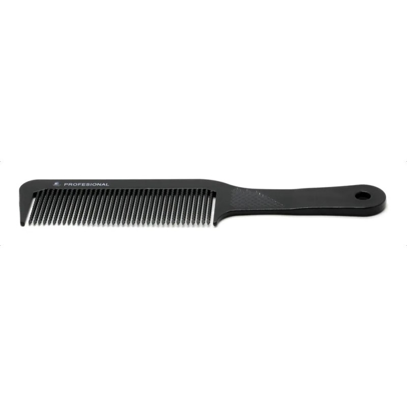 Lobo Peine Para Cabello Tipo Flat Top Plastico Negro