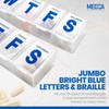MEDca 7-Day Pill Planner - Extra Large Pill Organizer with