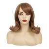 Amnenl Blonde Wig for White Women Straight Shoulder Length Wigs