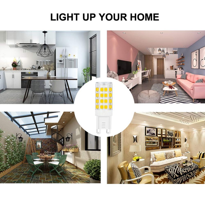 SumVibe G9 LED Bulb 5W, 40W G9 Halogen Bulb Replacement,