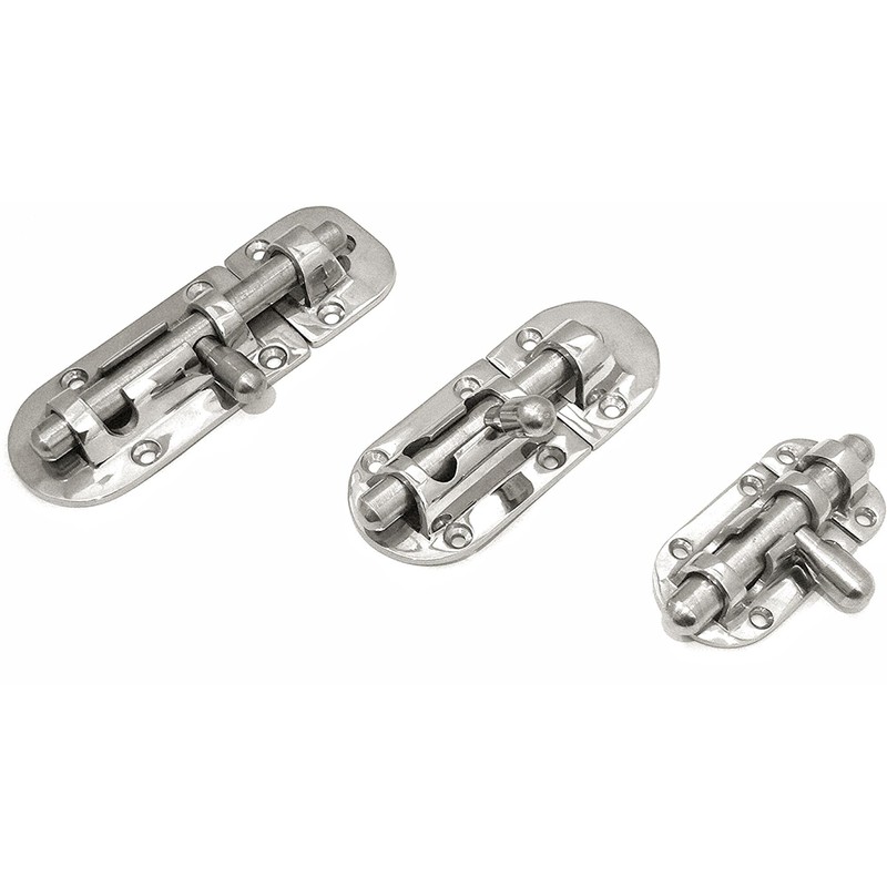 1/2Pack Stainless Steel 316 Door Window Lock Latch ，Marine Barrel