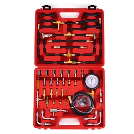MOCA Fuel Injection Pressure Tester Kit Gauge 0-140 PSI Gauge Dual Dial