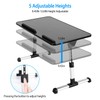 TeqHome Foldable Laptop Stand Height Angle Adjust Notebook Bed Desk