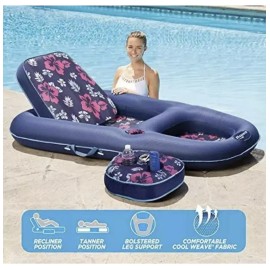Aqua Campania Ultimate 2 in 1 Recliner & Tanner Pool Lounger with