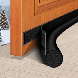 HomeProtect Door Draft Stopper 36 Inch Under Door Draft Blocker Door Sweep for Bottom of Door Reduce Cold Air, Soundproof, Light, Odor, Weather Stripping Door Seal Strip Fit for Interior/Exterior