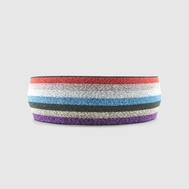 Lala 라라 트윙클 스트라이프 헤어밴드 P-레드(LALAH078) Lala Twinkle Stripe Hairband P-Red (LALAH078)