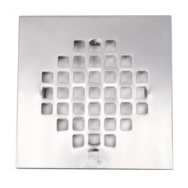 Westbrass D206-SQG-26 4-1/4" Square Shower Drain Cover, Polished Chrome, 1-Pack