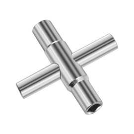 4 Way Utility Key, Universal Multifunctional Cross Key Cabinet Key for Electric Water Gas Meter Box Cabinet Opening Key (Silcock Key Wrench)