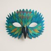 HSSPYY Iridescent Peacock Bird Mask – Elegant Half-Face Masquerade Accessory