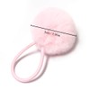SUSULU Furry Hair Elastic Bands Faux Rabbit Fur Pompom Hair