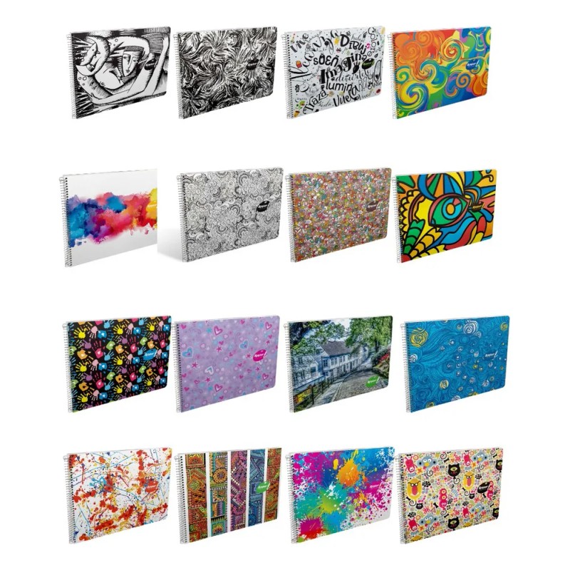 Cuaderno Espiral Rayter Block Artístico 50 Hojas 24.5x32cm Marquilla