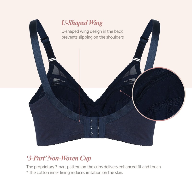 Clivia - Sujetadores minimizadores para mujer - brasier interior premium