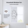 shinic Window Fan with Reversible Airflow Quiet, Twin 9" Blades,