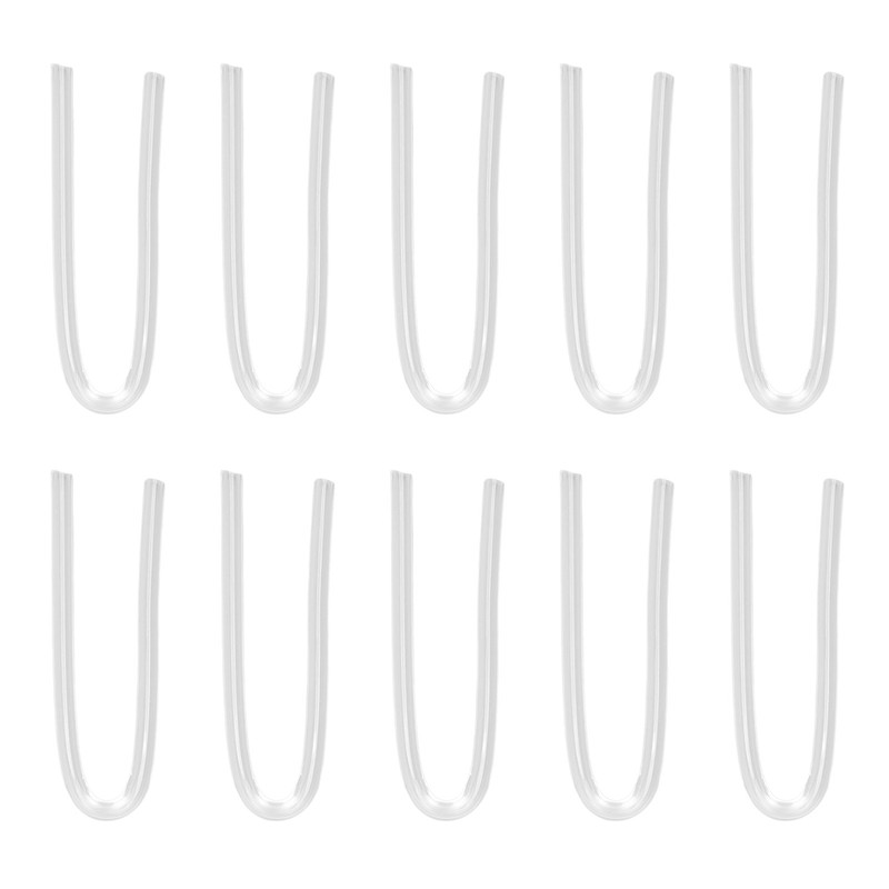10PCS BTE Preformed Sound Tube Silicone Replacement Accessory Sound Aid