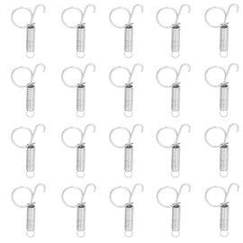 Tomotato Pack of 20 Door Hooks for Rabbit Cage, Cage Door Tension Springs, Metal Tension Springs, Spring Hooks Used to Repair Rabbits Small Birds Cage Door (Large)