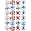24 x Grandad Birthday 4.4cm Edible Wafer Card Disc Cupcake