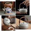 WADY 4pcs Rattan Metal Teapot Handle Teapot Handle Tea Jug